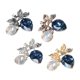 thumbnail image 1 of 4 piezas de aleación de flor de cristal Flatback Craft Botones Bolsa Bufanda Broche Fornituras para bricolaje Accesorios para el cabello Fabricación d Macarena Aleación de Crystal Flatback botones, 1 of 8