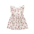 thumbnail image 1 of Qiylii Christmas Sister Matching Outfit, Santa Dots Sleeveless Dress/Romper, 1 of 8