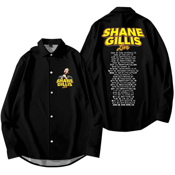 Shane Gillis Live 2025 Tour Merch Shirt Women Men Long Sleeve Casual Streetwear Clothes