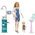 thumbnail image 1 of Muñeca dentista Barbie, rubia y set de juego con la rubia Pa, 1 of 5