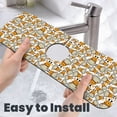 thumbnail image 6 of Sikiie Giraffes Head Splash Guard for Sink Faucet-1 PC Super Absorbent Fast Drying Mat Sink Gadgets-Splash Guard for Kitchen, Sink Mat, 6 of 7
