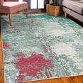 thumbnail image 3 of Modern Decorative Rug, Abstract and Grunge Composition of Splash Look Shaped Weathered Forms, Quality Carpet for Bedroom Dorm and Living Room, 6 Sizes, Sea Green, by Ambesonne, 3 of 4
