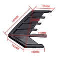 thumbnail image 4 of Nishiyuenyi 2x Car Side Air Flow Fenders Sticker 3D Stickers Auto External Accessories Fit Black, 4 of 6