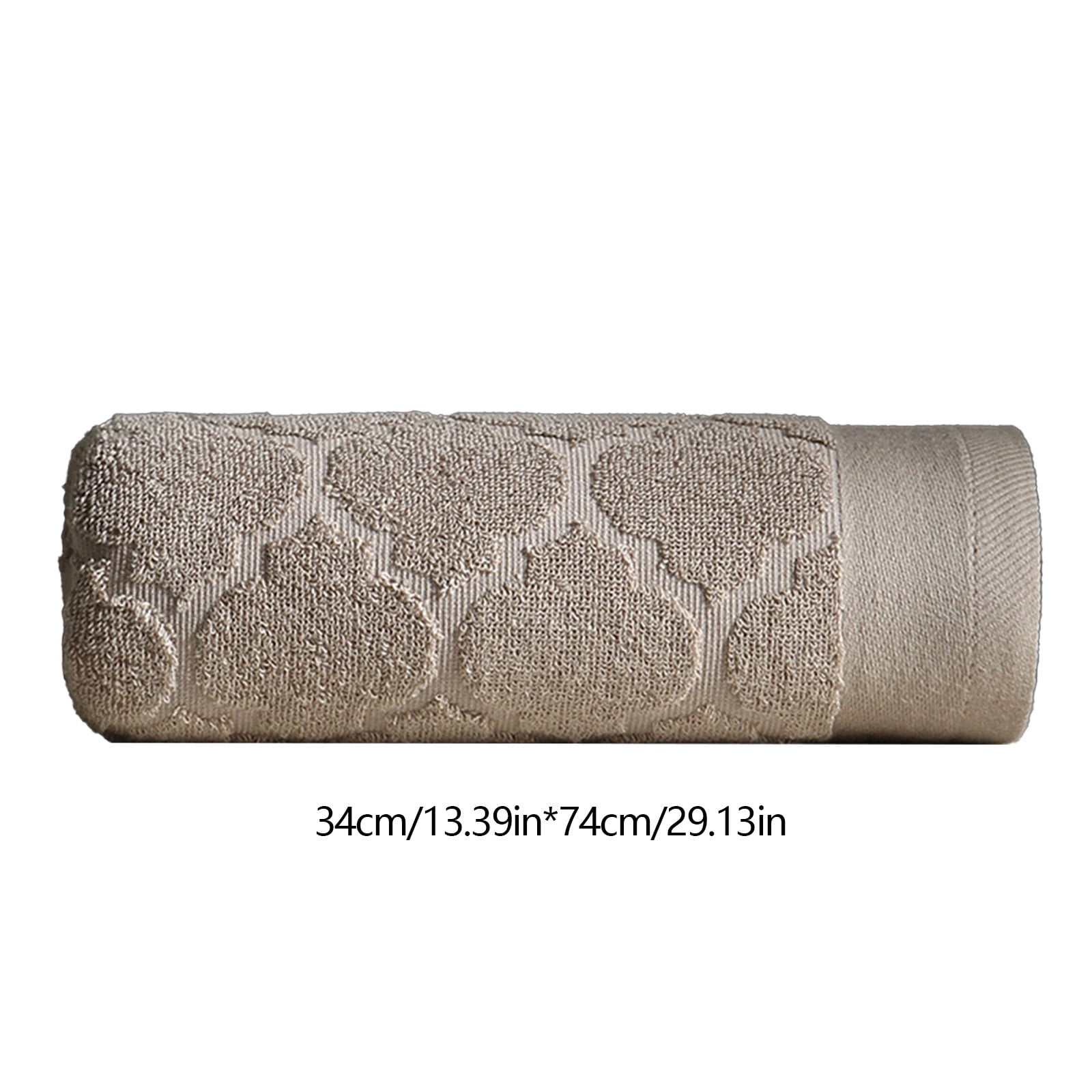 AuroraX Bath Towels Set of 4 Bath Sheets,Brown Thick Absorbent Soft Cotton Household Bath Towels
