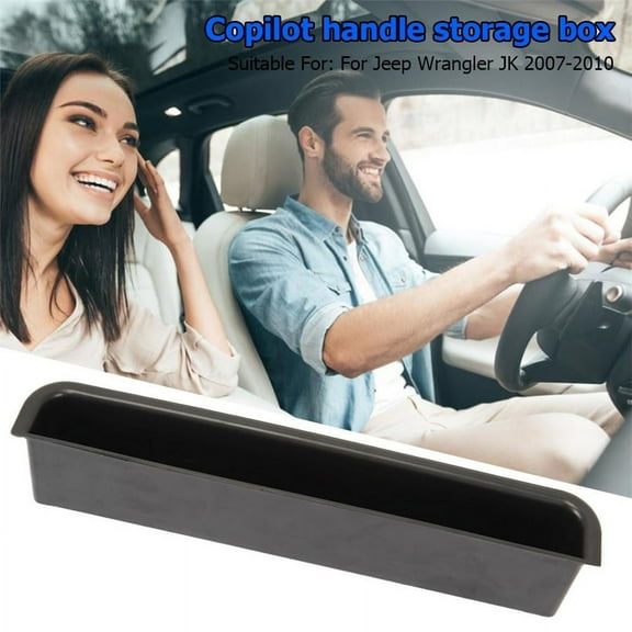Furulu Right Passenger Seat Door Handle Insert Storage Box For 07-10 Jeep Wrangler JK