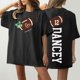 thumbnail image 4 of Tops Cortos para las Mujeres, Doble Cara Impreso Cuello Redondo Gota Hombro Camiseta, Top Estirable Casual, 4 of 5