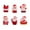 Red, variant on LOLIPPYY 12pcs Mini Christmas Figurines Set - Resin Santa Claus Tiny Ornaments for Snow Globes, Landscapes, and Holiday Decorations