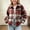 Multicolor4, variant on WQNVRNR Button Down Shirts for Girls Long Sleeve Casual Flannel Fall Plaid Tops Multicolor 10 Years