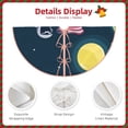 thumbnail image 3 of Bingfone Christmas Tree Skirt Mat Christmas Decoration Interior 30" -Astronaut With USA Flag, 3 of 6