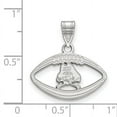 thumbnail image 2 of LogoArt Sterling Silver East Carolina University Pendant Necklace in Football Female Adult, 2 of 3