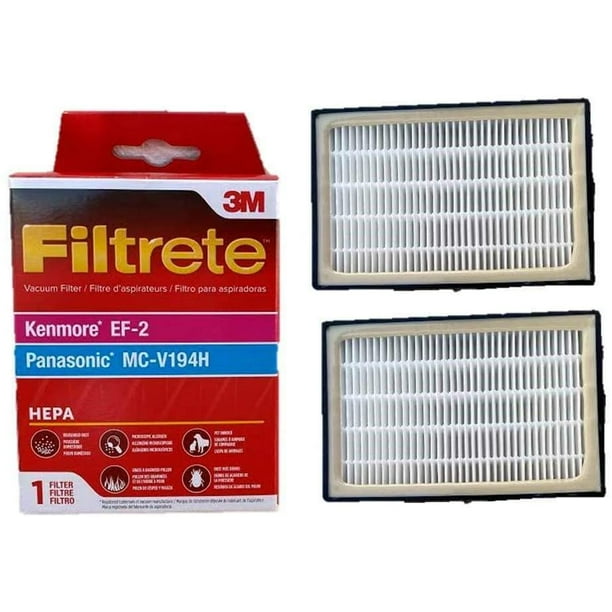 2 PK Kenmore EF2 86880 Hepa Exhaust Filter. Fits Kenmore Upright and