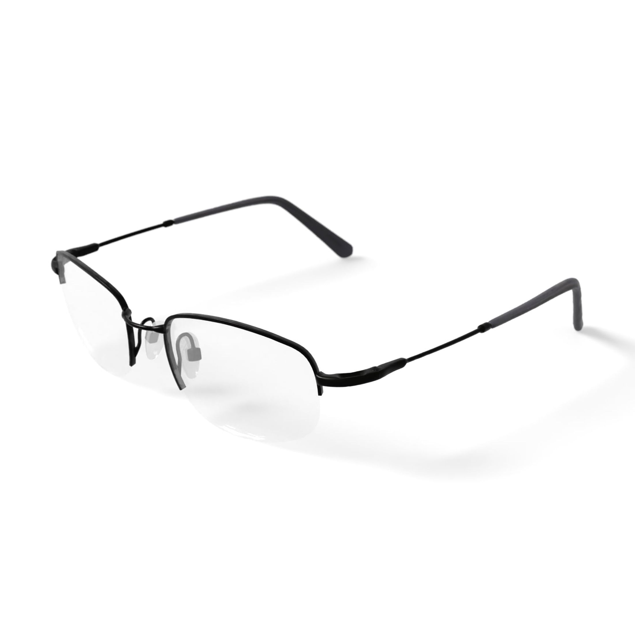 EasyTwist Men's CT131 Square Prescription Eyeglasses with Case, Gray