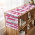 thumbnail image 6 of Table Runners 120 Inches Long Dress Scarves, Pink Gray Stripes Farmhouse Coffee/Dining/Kitchen Table Runner for Living Room, Watercolor Modern Abstract Minimalist 13x120 Inch, 6 of 9