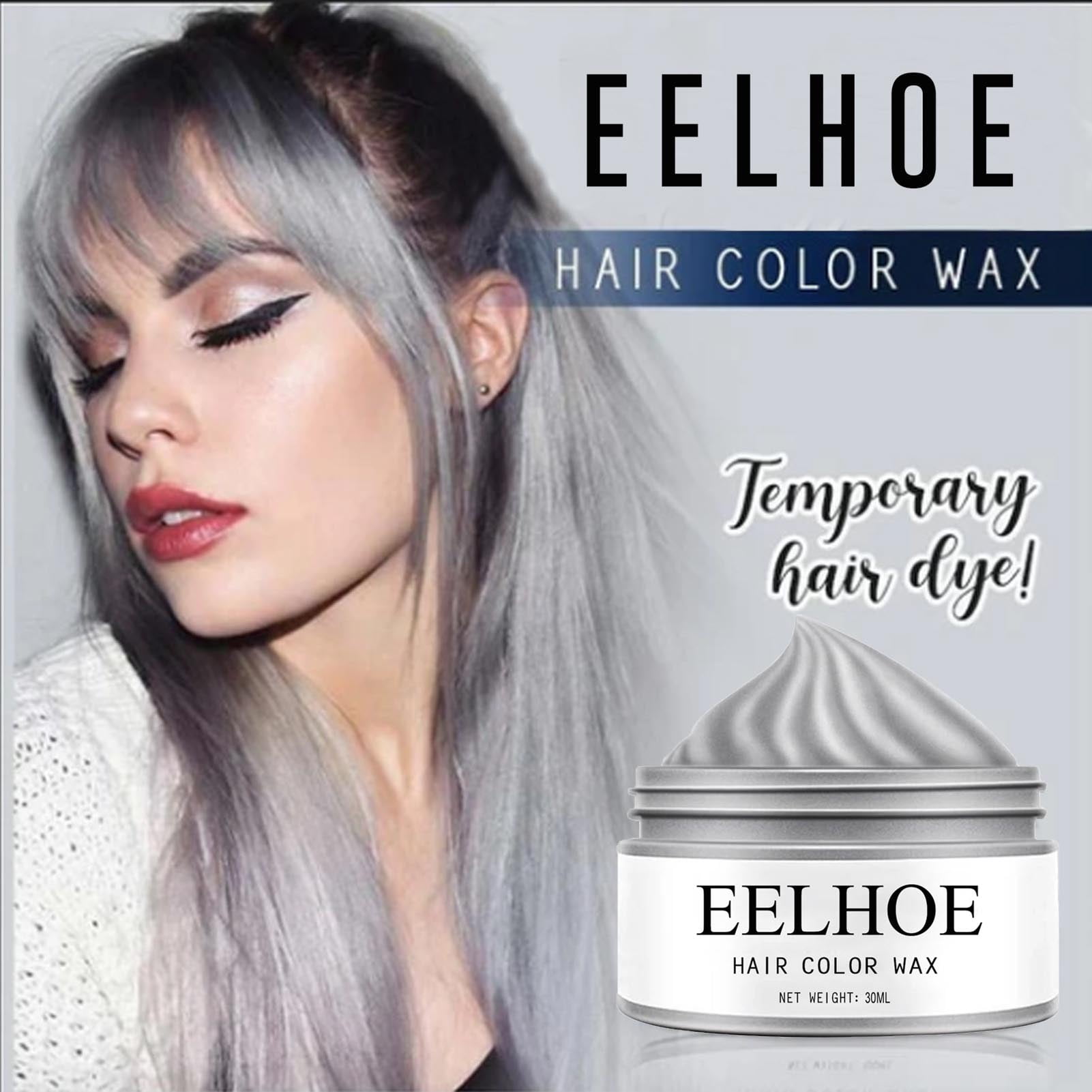 Hopeup 30ml Hair Dye Fast Coloring Easy to Use High Saturation Charming Safe Ingredients Beauty Tool Disposable Grey Hair Color Wax for Men Hopeup 30ml Hair Dye Fast Coloring Easy to Use High Saturation Charming Safe Ingredients Beauty Tool Disposable Grey Hair Color Wax for Men