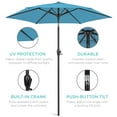 thumbnail image 6 of Best Choice Products 7.5ft Heavy-Duty Outdoor Market Patio Umbrella w/ Push Button Tilt, Easy Crank, Sky Blue, 6 of 8