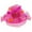 Fuchsia, variant on ChicHeadwear Church Tea Party Organza Floral Sun Hat - Pink