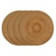 thumbnail image 1 of Protector de mesa, salvamanteles de ratán tejido a mano duradero, resistente al calor, multiusos, de ratán natural para una decoración elegante del hogar, juego de 4, 1 of 5