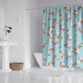thumbnail image 2 of Pioneer Flower Floral Print Pattern Shower Curtain 84"x72", Bathroom Decorative Shower Curtain Set with 12 Hooks, Waterproof Washable, 2 of 6