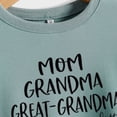 thumbnail image 3 of Mom Grandma Great Letters Sweatshirt Women Crewneck Long Sleeve Casual Loose Pullover Top Mothers Day T-Shirt, 3 of 8
