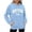 38Sky Blue262, variant on WERYOUNG Oversized Hoodies For Women Long Sleeve Letter Print Hoodies Sweatshirts With Pockets Winter Fall Pullover Hoodies Breathable Top L