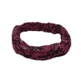 thumbnail image 3 of Unique Bargains 1 Pc Headband Lotus Wide Lace Hairband for Women Purple Red, 3 of 5