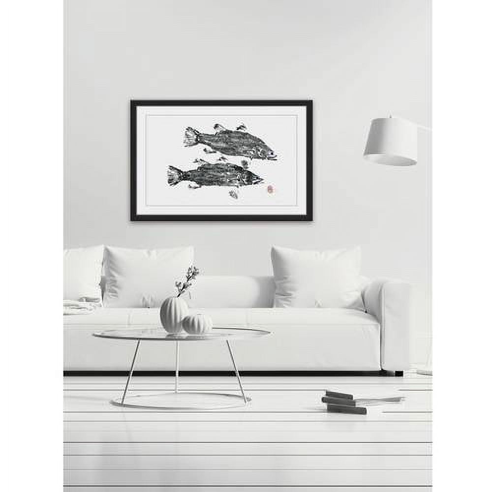 "Blue Eyed Fish" Framed Painting Print