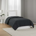 thumbnail image 2 of (2 pack) Mainstays Twin/Twin XL Comforter, Down Alternative, All-Season, Black, 2 of 6