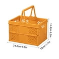 thumbnail image 2 of Xihbxyly Cesta de Picnic Plegable, Organizador de Compras Portátil, Diseño Moderno y Ventilado, Fácil de Transportar, Ideal para El Hogar, El Jardín, La Compra y Viajes. Tamaño: 24,2 X 18 X 16,4 Cm., 2 of 2