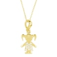 thumbnail image 1 of Collar para Mujer con Cristal Fino Swarovski en forma de Niña– Bañado en Oro 14k- Collar Elegante y Brillante-Collares de Mujer de Moda- Joyería para Mujer de Moda- Regalo especial Ortiz Espinosa Temporada, 1 of 6