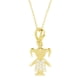 thumbnail image 1 of Collar para Mujer con Cristal Fino Swarovski en forma de Niña– Bañado en Oro 14k- Collar Elegante y Brillante-Collares de Mujer de Moda- Joyería para Mujer de Moda- Regalo especial Ortiz Espinosa Temporada, 1 of 6