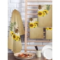 thumbnail image 2 of Sunflowers Kitchen Dish Towels for Drying Dishes Set of 2, Farmhouse Bees Spring Summer Watercolor Floral Leaf Waffle Weave Microfiber Hand Tea Bathroom Towels Quick Dry & Absorbent Towel 15.7x23.6, 2 of 7