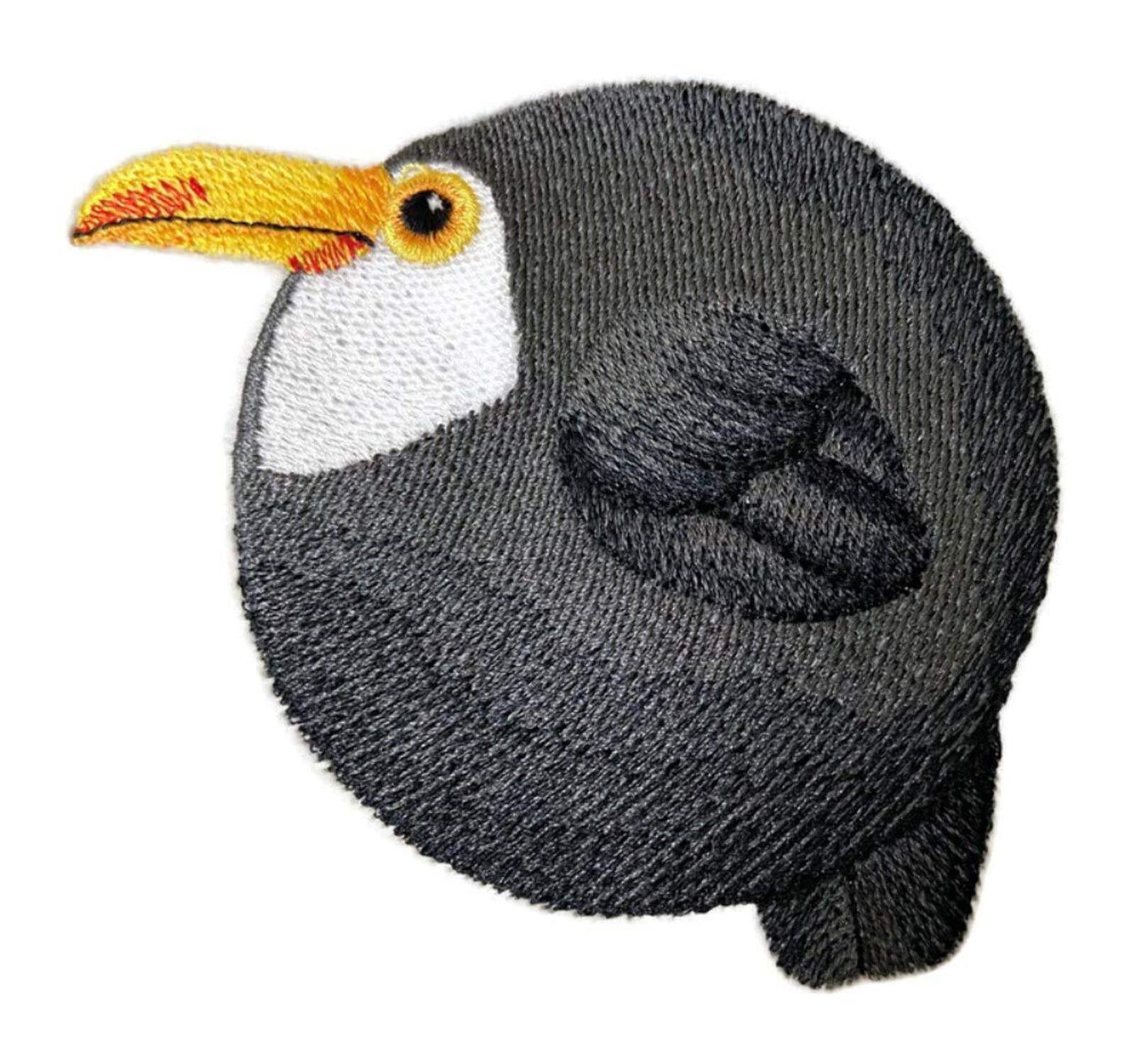 Nature Weaved in Threads, Amazing Baby Bird Kingdom [ Roly-Poly Toucan ][Custom and Unique] Embroidered Iron on/Sew Patch (3.86" x 3.7") [Made in USA]