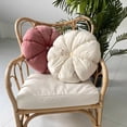 thumbnail image 4 of Soft Plush Pumpkin Floor Pillow, Decorative Round Cushion for Home Sofa & Bedroom, 4 of 10