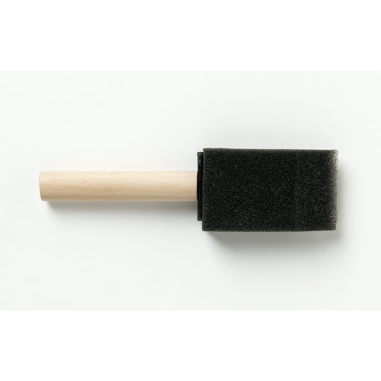 4 Wooden Handle Foam Brushes (10)