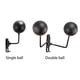 thumbnail image 4 of Soporte para sombrero casco de perforación doble almacenamiento de aluminio montado en la pared (bola) Hugtrwg Para estrenar, 4 of 6