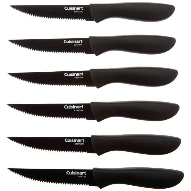 Juego de cuchillos para carne Cuisinart C55-6PCSBK Advantage Color, 6 piezas