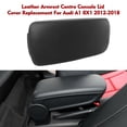 thumbnail image 2 of Carevas Leather Armrest Centre Console Lid Cover Replacement For A1 8X1 2012-2018 Black, 2 of 7