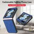 thumbnail image 3 of Allytech Galaxy Z Flip 5 Case with Screen Protector, Samsung Z Flip5 Case, Full Body Protective Rugged Hybrid Slim Fit Shockproof Phone Case for Samsung Galaxy Z Flip5 - Blue, 3 of 8