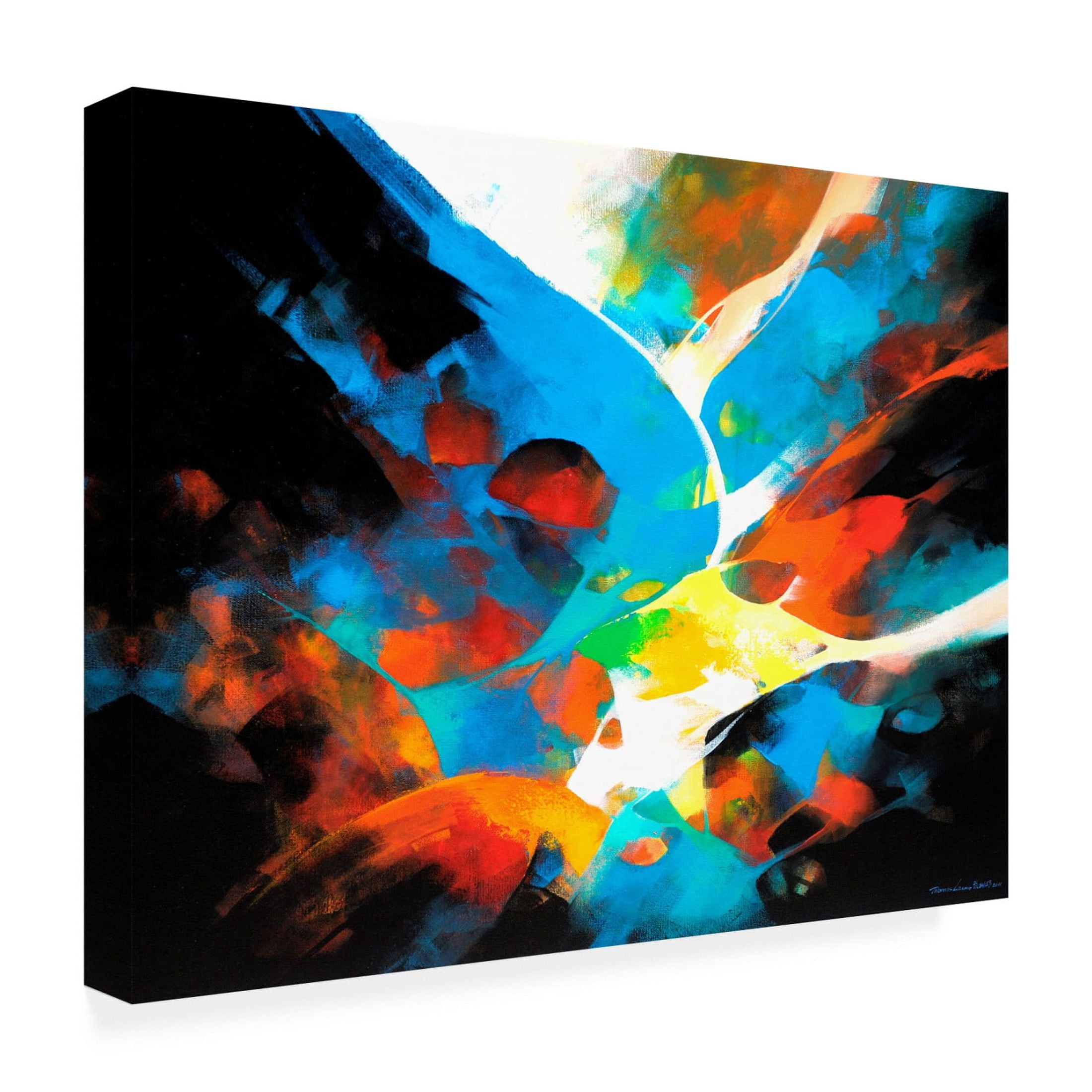 Canvas Wall Art - Thomas Leung 'Creation' Wall Art for Living Room, Bedroom, or Office Décor by Trademark Fine Art - 19 x 14 Inches