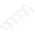 thumbnail image 1 of Unique Bargains 11' Plastic Retractable Spring Coil Strap Key Holder Stylus Cord, Clear 5 Pack, 1 of 5