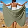 thumbnail image 2 of YHAJDS Womens Ankle Skirt Solid Color Duster Robe Beach Tunic Swimsuit Cover, 2 of 5