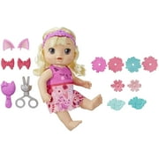 Baby Alive Snip and Style Baby Blonde Hair Talking Doll with Bangs That Grow, Then Get Shorter