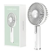 Portable Fan for Travel,Mini Fan Handheld Fan 4500mAh,Small Personal Hand Fan Rechargeable Battery Operated Hand Held Fan,Little Cute Face Facial Fans,Ventilador Portatil for Women Kids Gifts Pink