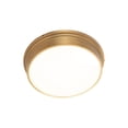 thumbnail image 4 of WAC Lighting York 12" LED Modern Aluminum Flush Mount in Aged Brass, 4 of 6