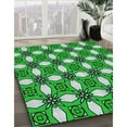 thumbnail image 3 of Ahgly Company Machine Washable Indoor Rectangle Transitional Medium Forest Green Area Rugs, 2' x 3', 3 of 7