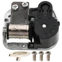 ELAYARD Manual Music Box Movement Silver Alloy 1Pack