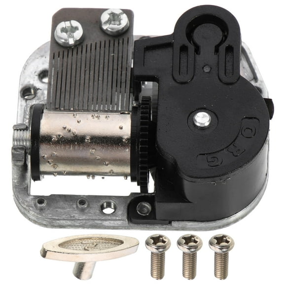 ELAYARD Manual Music Box Movement Silver Alloy 1Pack
