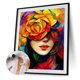 thumbnail image 3 of Kit de pintura por números DIY flor niña mano aceite arte imagen artesanía decoración del hogar (2) FLhrweasw Nuevo, 3 of 9