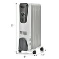 thumbnail image 3 of Gymax 1500W Oil Filled Radiator Heater Portable Space Heater w/ 3 Heat Settings, 3 of 10