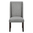 thumbnail image 6 of New Classic Furniture Faust Solid Wood Dining Chair in Gray (Set of 2), 6 of 7